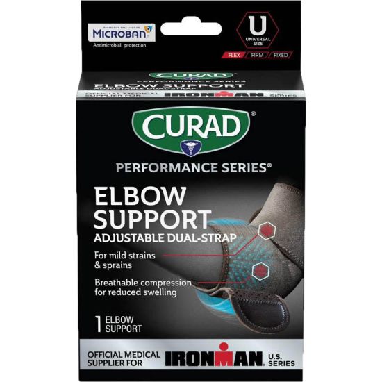 Picture of CURAD Performance Series Adjustable Elbow Support, Universal, Black