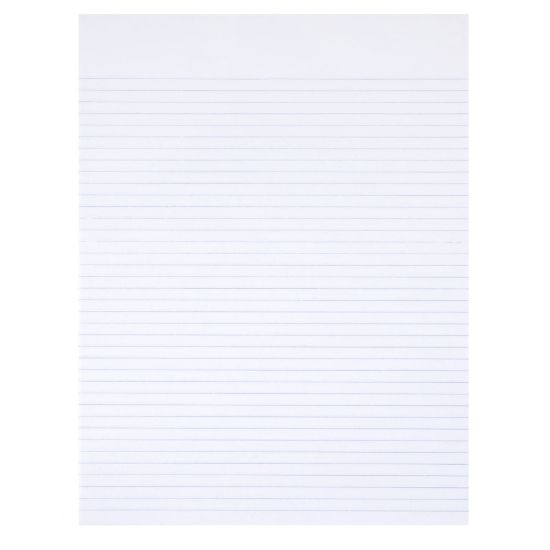 Picture of SKILCRAFT 30% Recycled Writing Pads, 8 1/2in x 11in, White, Narrow Ruled, Pack Of 12 (AbilityOne 7530-01-516-7581)