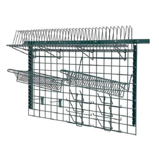 Picture of Quantum Expoxy Adjustable Light-Duty Grid Shelving System Kit, 48in x 24in, Green