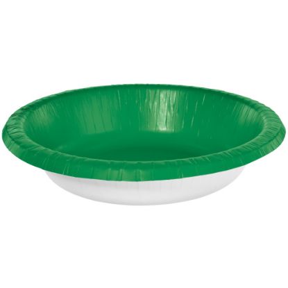 Picture of Amscan Paper Bowls, 20 Oz, Festive Green, 20 Bowls Per Box, Case Of 5 Boxes