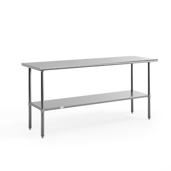 Picture of Flash Furniture Stainless Steel Prep And Work Table, 34-1/2inH x 72inW x 24inD, Silver