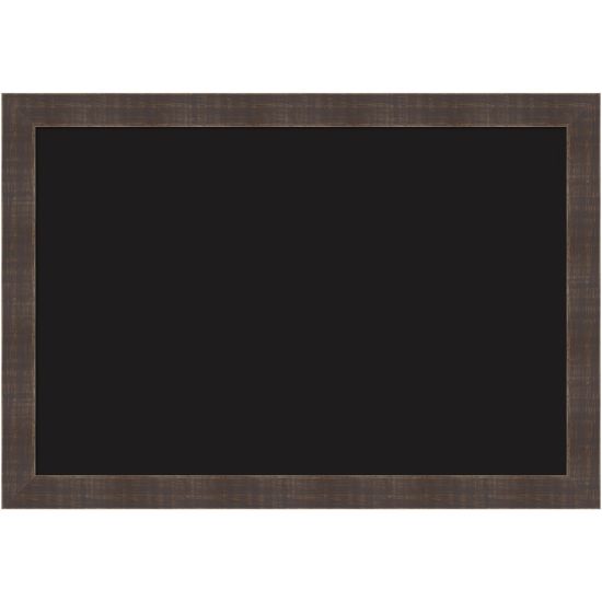 Picture of Amanti Art Liquid Chalk Marker Board, 18in x 26in, Black, Whiskey Brown Rustic Wood Frame