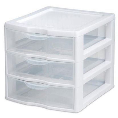 Picture of Sterilite 3-Drawer Organizer, Clear