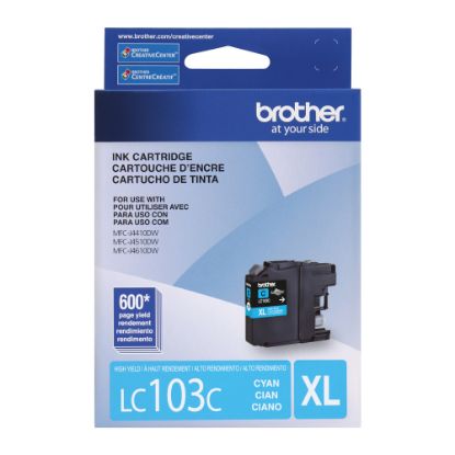 Picture of Brother LC103 Cyan Ink Cartridge, LC103C