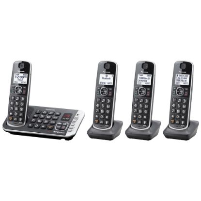 Picture of Panasonic Link2Cell Bluetooth DECT 6.0 Expandable Cordless Phone System With Digital Answering System, KX-TGE674B