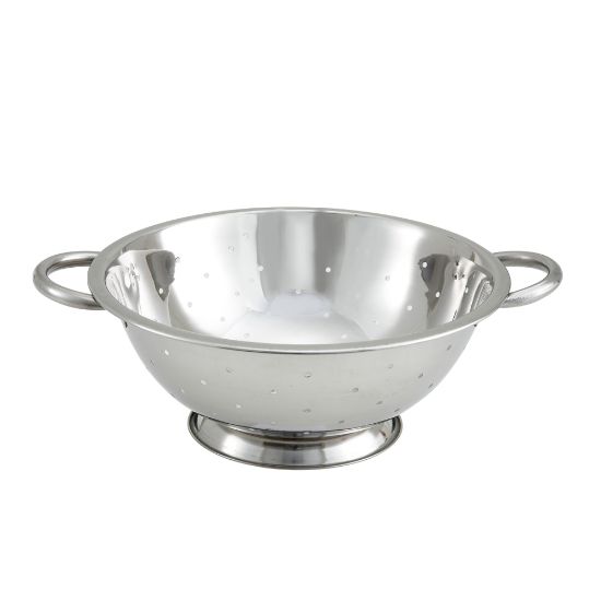 Picture of Winco Stainless-Steel Colander, 10in, Silver