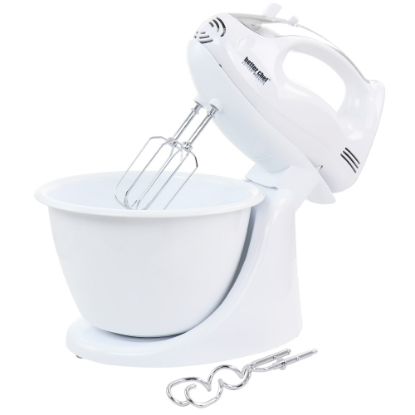 Picture of Better Chef 200-Watt Stand/Hand Mixer With Mixing Bowl, White