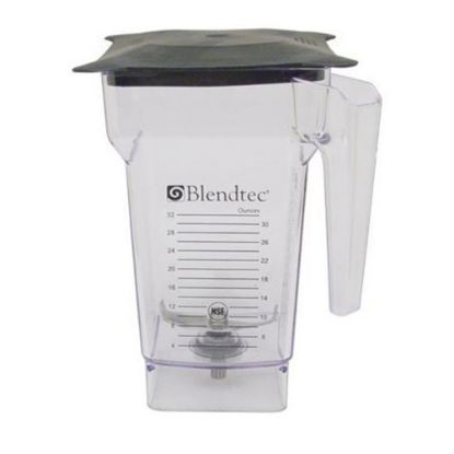 Picture of Blendtec Q Series Blender Replacement Container Assembly With Lid, 32 Oz, Clear