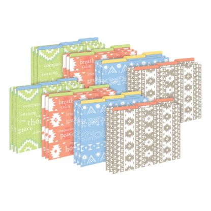 Picture of Barker Creek Tab File Folders, Letter Size, Thoughtfulness, Pack Of 24 Folders