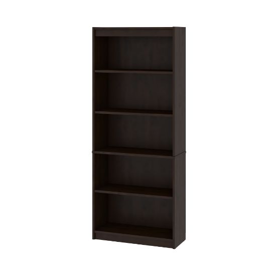 Picture of Bestar Universel 72inH Standard Bookcase, Dark Chocolate