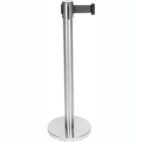 Picture of CSL Stanchions With 6ft Retractable Belts, Stainless, Pack Of 2 Stanchions