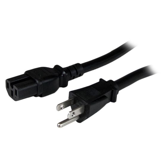 Picture of StarTech.com 4 ft Heavy Duty 14 AWG Computer Power Cord - NEMA5-15P to C15