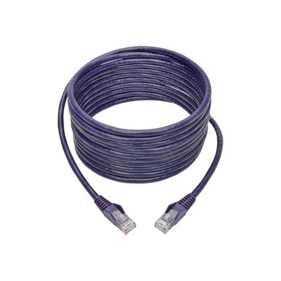 Picture of Tripp Lite Cat6 Gigabit Snagless Molded (UTP) Ethernet Cable (RJ45 M/M) PoE Purple 15 ft. (4.57 m)