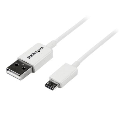 Picture of StarTech.com 1m White Micro USB Cable - White