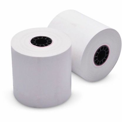 Picture of ICONEX NCR Paper Thermal POS Grade 165ft Register Rolls - 2 1/4in x 165 ft - Clear - 3 / Pack - White