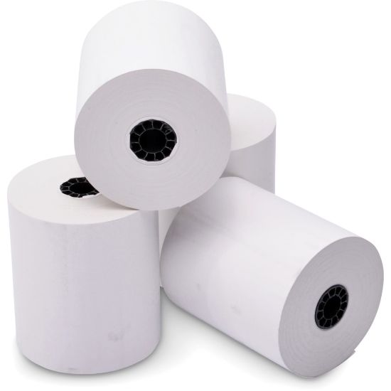 Picture of ICONEX 3-1/8in Thermal POS Receipt Paper Roll - 3 1/8in x 230 ft - 50 / Carton - White