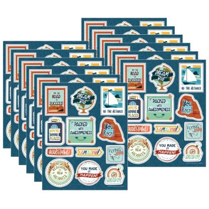 Picture of Carson Dellosa Education Motivational Stickers, Lets Explore Motivators, 72 Stickers Per Pack, Set Of 12 Packs