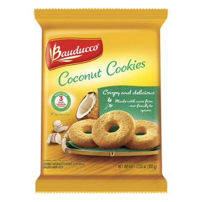 Picture of Bauducco Foods Coconut Cookies, 11.82 Oz, Case Of 24 Packages