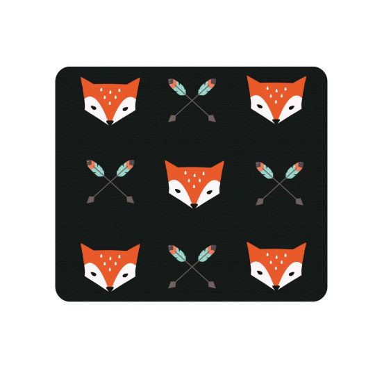 Picture of OTM Essentials Mouse Pad, Mr. Fox, 10in x 9.13in, Black, PV1BM-HIP-01