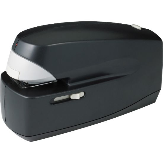 Picture of Business Source 25-Sheet Capacity Electric Stapler - 25 Sheets Capacity - 210 Staple Capacity - Full Strip - 1/4in Staple Size - 1.38in Throat Depth - 1 Each - Black