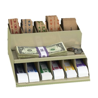 Picture of Control Group 2-Tier Metal Coin Wrap And Bill Strap Racks, Beige