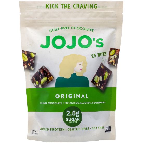 Picture of JOJOs Chocolate Original Dark Chocolate Bites, 10 Oz