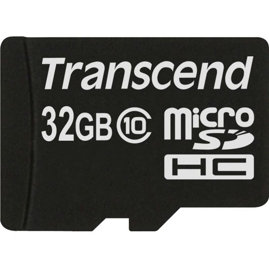 Picture of Transcend 32 GB Class 10 microSDHC - 20 MB/s Read - 17 MB/s Write