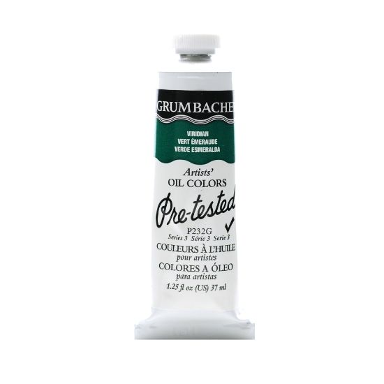 Picture of Grumbacher P232 Pre-Tested Artists Oil Colors, 1.25 Oz, Viridian, Pack Of 2