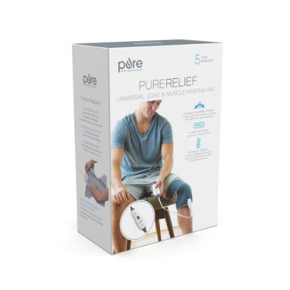 Picture of Pure Enrichment PureRelief Universal Joint And Muscle Heating Pad, 11-1/4in x 20in, Charcoal Gray