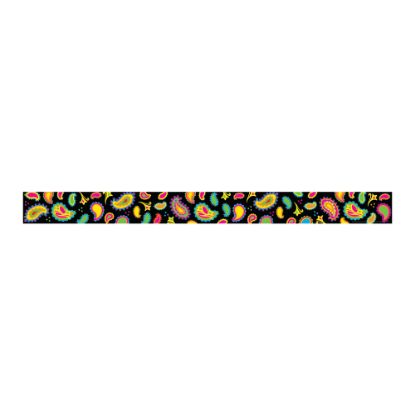 Picture of Barker Creek Straight-Edge Borders, 3in x 35in, Neon Paisley, Pack Of 12