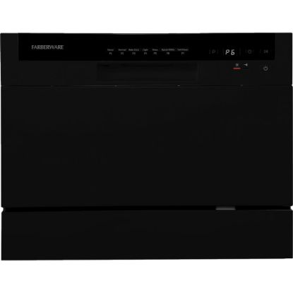 Picture of Farberware Professional FCD06 Counter-Top Dishwasher, 17-1/4inH x 21-13/16inW x 21-3/4inD, Black