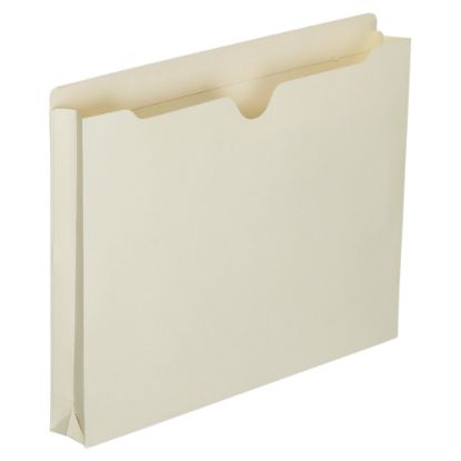 Picture of SKILCRAFT Manila Double-Ply Tab Expanding File Jackets, 1 1/2in Expansion, Letter Size Paper, 8 1/2in x 11in, 30% Recycled, Box Of 50