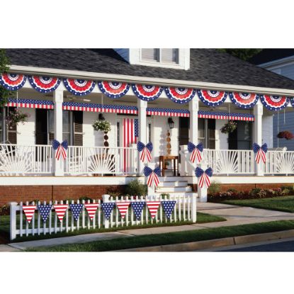 Picture of Amscan Patriotic 12-Piece Ultimate Outdoor Decorating Kit, Multicolor