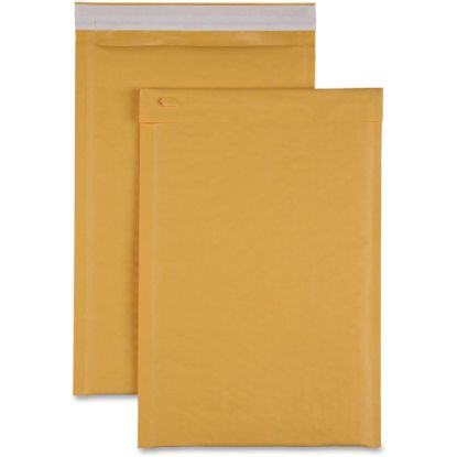 Picture of Sparco Size 3 Bubble Cushioned Mailers - Bubble - #3 - 8 1/2in Width x 14 1/2in Length - Self-sealing - Kraft - 100 / Carton - Kraft