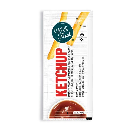 Picture of Flavor Fresh Ketchup Pouches, 0.317 Oz, Case Of 200 Pouches