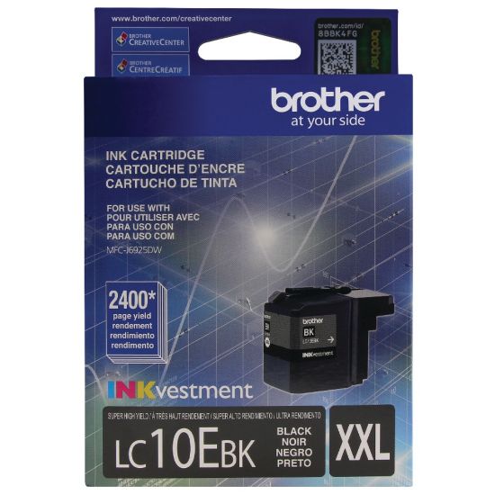 Picture of Brother LC10 Black High-Yield Ink Cartridge, LC10EBK