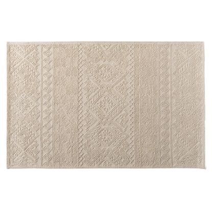 Picture of Baxton Studio Linwood Hand-Tufted Wool Area Rug, 5ft x 96-1/8ft, Ivory