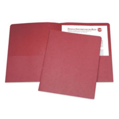 Picture of SKILCRAFT Twin-Pocket Portfolios, 30% Recycled, Red Box Of 25, (AbilityOne 7510-01-512-2415)