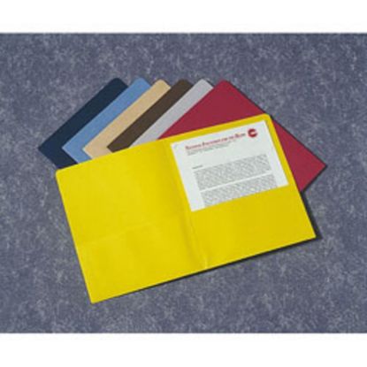 Picture of SKILCRAFT Twin-Pocket Portfolios, 30% Recycled, Yellow , Box Of 25, (AbilityOne 7510-01-512-2414)