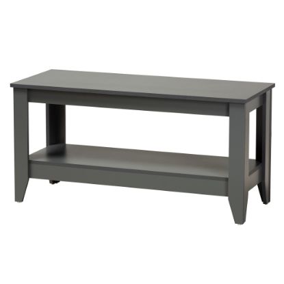 Picture of Baxton Studio Modern And Contemporary Coffee Table With Shelf, 19-3/4inH x 39-3/4inW x 15-3/4inD, Gray