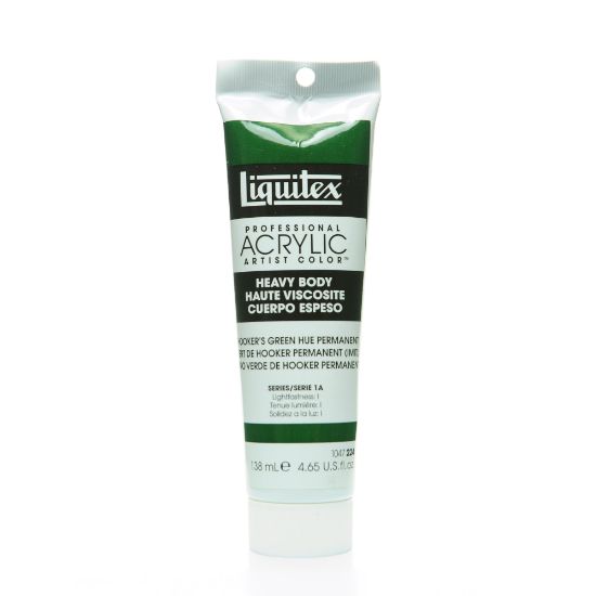 Picture of Liquitex Heavy Body Professional Artist Acrylic Colors, 4.65 Oz, Hookers Green Hue Permanent, Pack Of 2