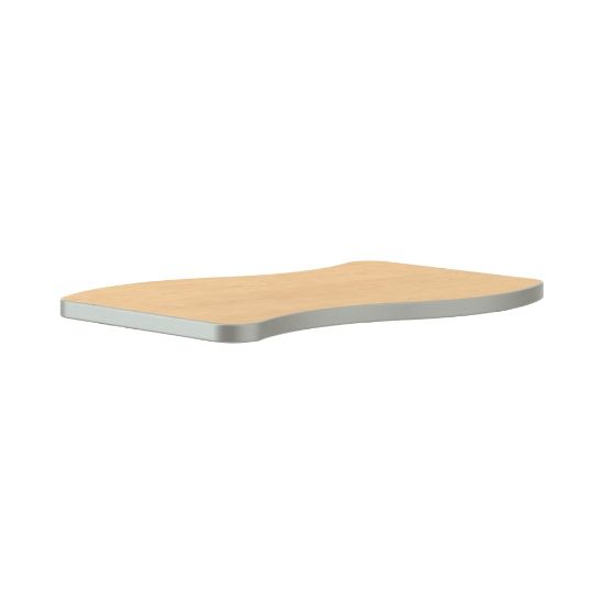 Picture of HON Build Ribbon Table Top, 22in x 31in, Natural Maple/Platinum Edge