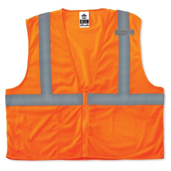 Picture of Ergodyne GloWear Safety Vest, Economy, Type-R Class 2, 4X/5X, Orange, 8210Z