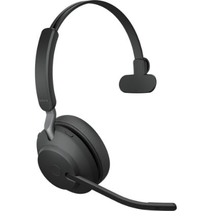 Picture of Jabra Evolve2 65 Headset - Mono - USB Type A - Wireless - Bluetooth - Over-the-head - Monaural - Supra-aural - Black