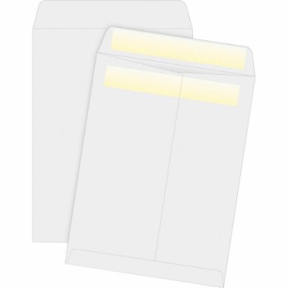 Picture of Business Source Press/Seal Catalog Envelopes - Catalog - 9in Width x 12in Length - 28 lb - Self-sealing - 100 / Box - White