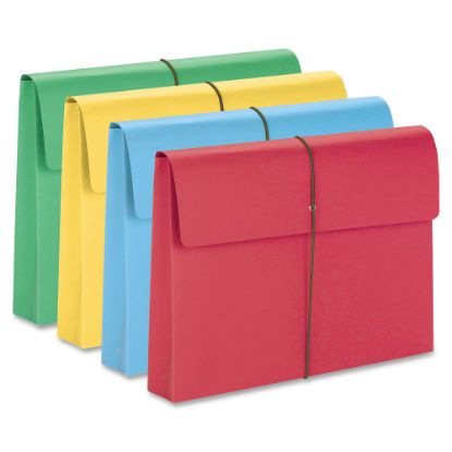 Picture of Smead Elastic Closure Expanding School Wallets, Legal Size, 2in Expansion, Assorted Colors, Pack Of 50