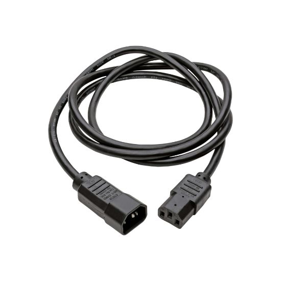 Picture of Eaton Tripp Lite Series PDU Power Cord, C13 to C14 - 13A, 250V, 16 AWG, 6 ft. (1.83 m), Black - Power extension cable - IEC 60320 C14 to power IEC 60320 C13 - AC 100-250 V - 13 A - 6 ft - black