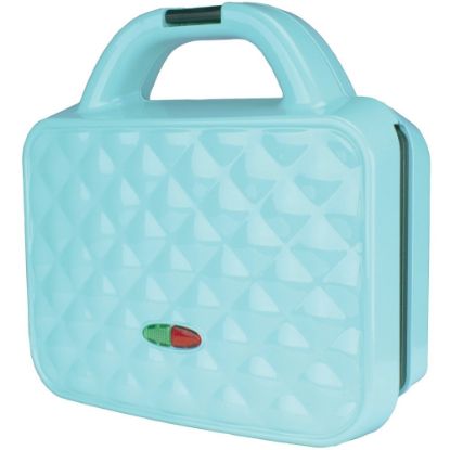 Picture of Brentwood TS-239BL Couture Purse Non-Stick Dual Waffle Maker, Blue - 2 x