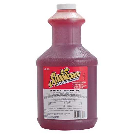 Picture of Sqwincher ZERO Liquid Concentrate, Fruit Punch, 64 Oz, Case Of 6