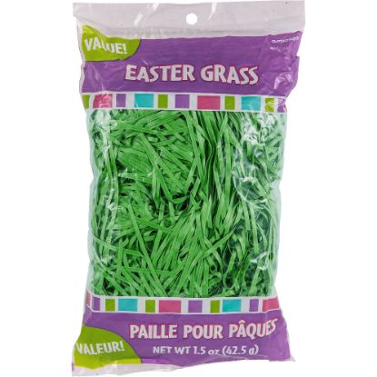 Picture of Amscan Easter Grass, 1.5 Oz, Green, Pack Of 15 Bags